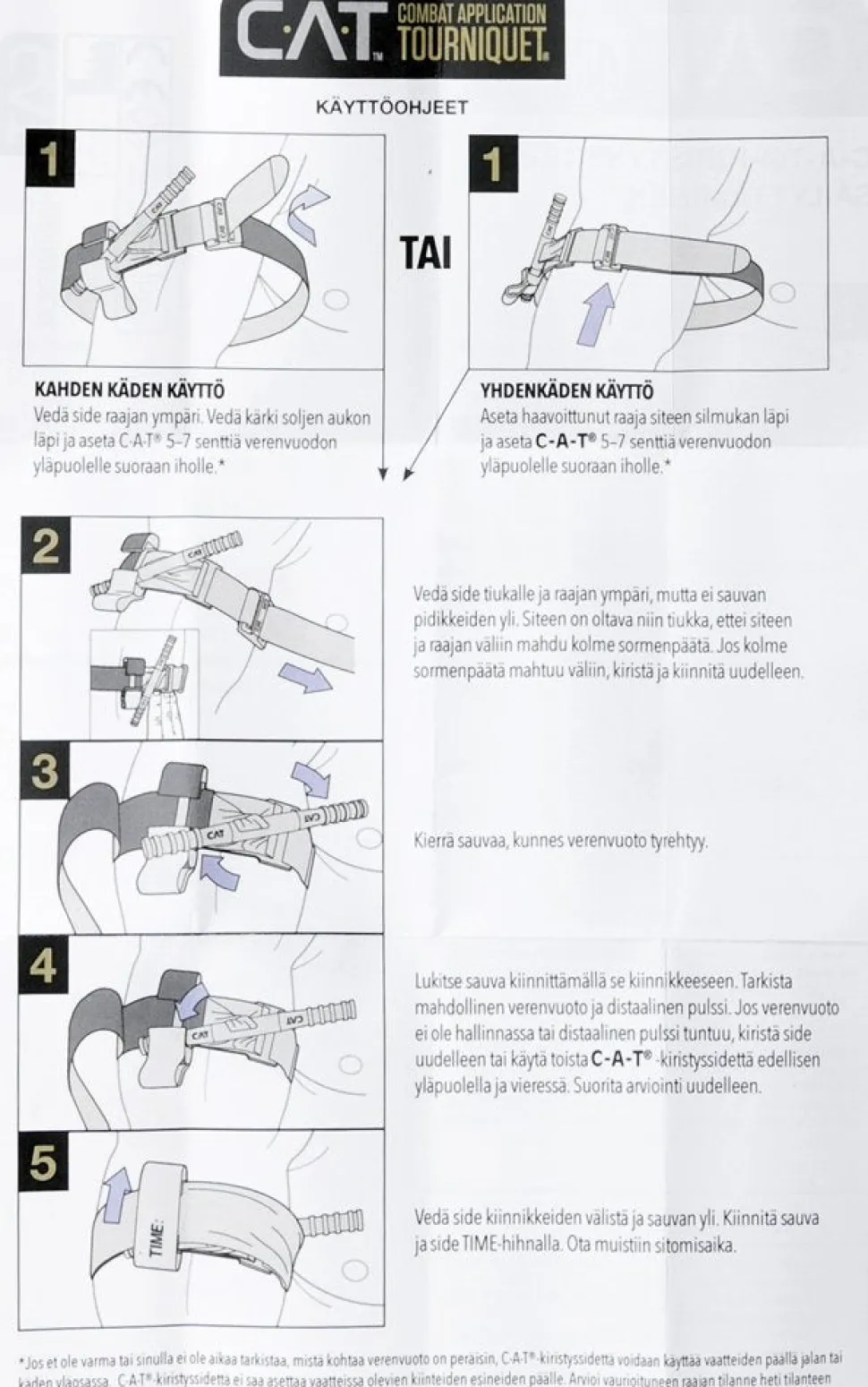 CAT Combat Application Tourniquet Gen 7 kiristysside
