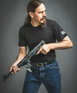 Forgotten Weapons Gun Jesus T-paita, merinovillaa