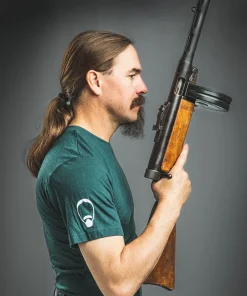Forgotten Weapons Gun Jesus T-paita, merinovillaa
