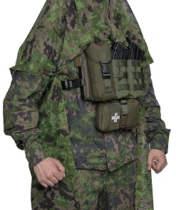 Foxa PES Net 260 verkkokangas, M05 metsäkuvio, metritavara