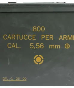 Italialainen korkeampi ammuslaatikko, 5.56 mm, ylijäämä