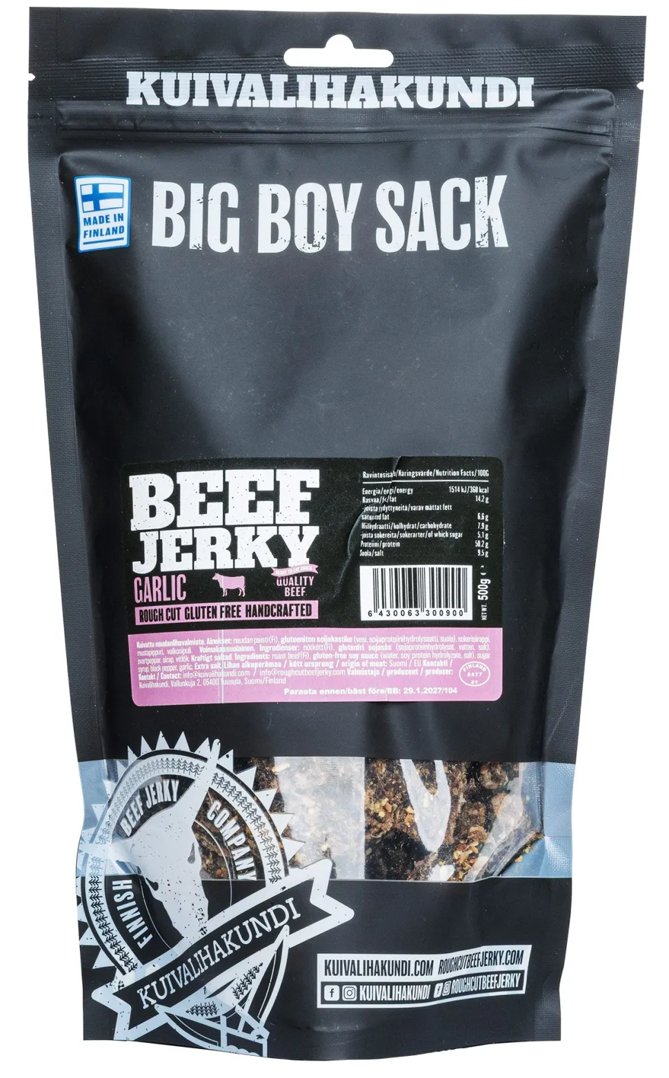 Kuivalihakundi Beef Jerky kuivaliha, 500 g