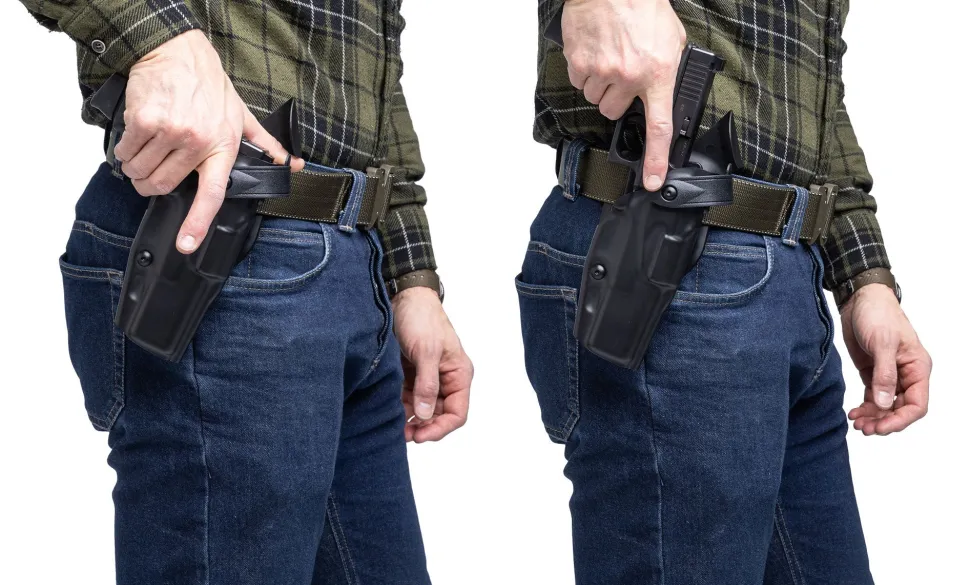Safariland 6360 ALS/SLS Mid-Ride L3 pistoolikotelo, Glock 17/22