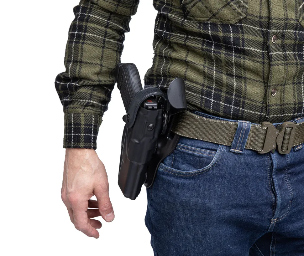 Safariland 6360 ALS/SLS Mid-Ride L3 pistoolikotelo, Glock 17/22