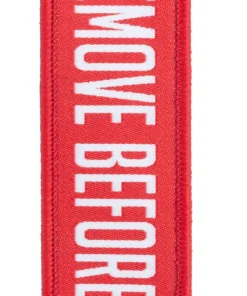 Varusteleka avaimenperä, NIMI + REMOVE BEFORE FIGHT