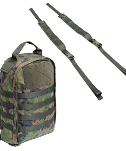 Varusteleka CP10 Mini-taistelureppu litteillä olkaviilekkeillä