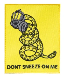 Varusteleka Don't Sneeze on Me moraalimerkki