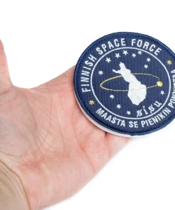 Varusteleka Finnish Space Force moraalimerkki, 90 mm
