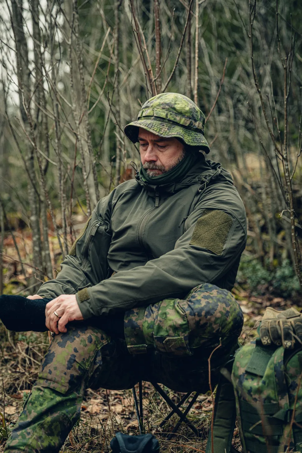 Varusteleka L1 kypärähuppu, merinovillaa