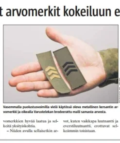 Varusteleka M05 arvomerkki