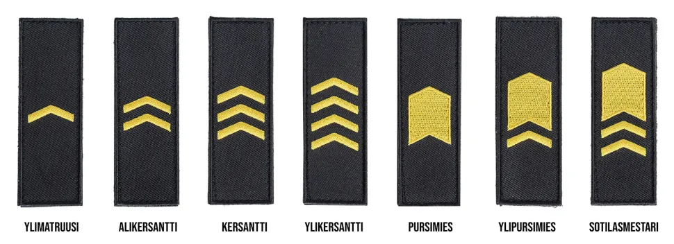 Varusteleka M05 arvomerkki, Merivärinen