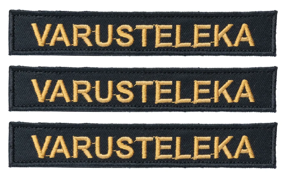 Varusteleka M05 nimilappu omalla tekstillä, 3-Pack