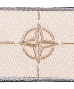 Varusteleka NATO hihalippu, 77 x 47 mm