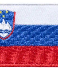 Varusteleka Slovenian hihalippu, 77 x 47 mm