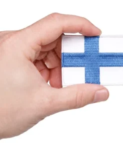 Varusteleka Suomen hihalippu, 77 x 47 mm