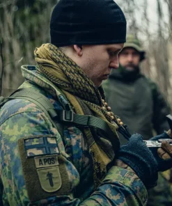 Varusteleka Suomen hihalippu, 77 x 47 mm